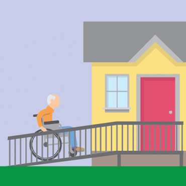 Wheelchair ramp Icon