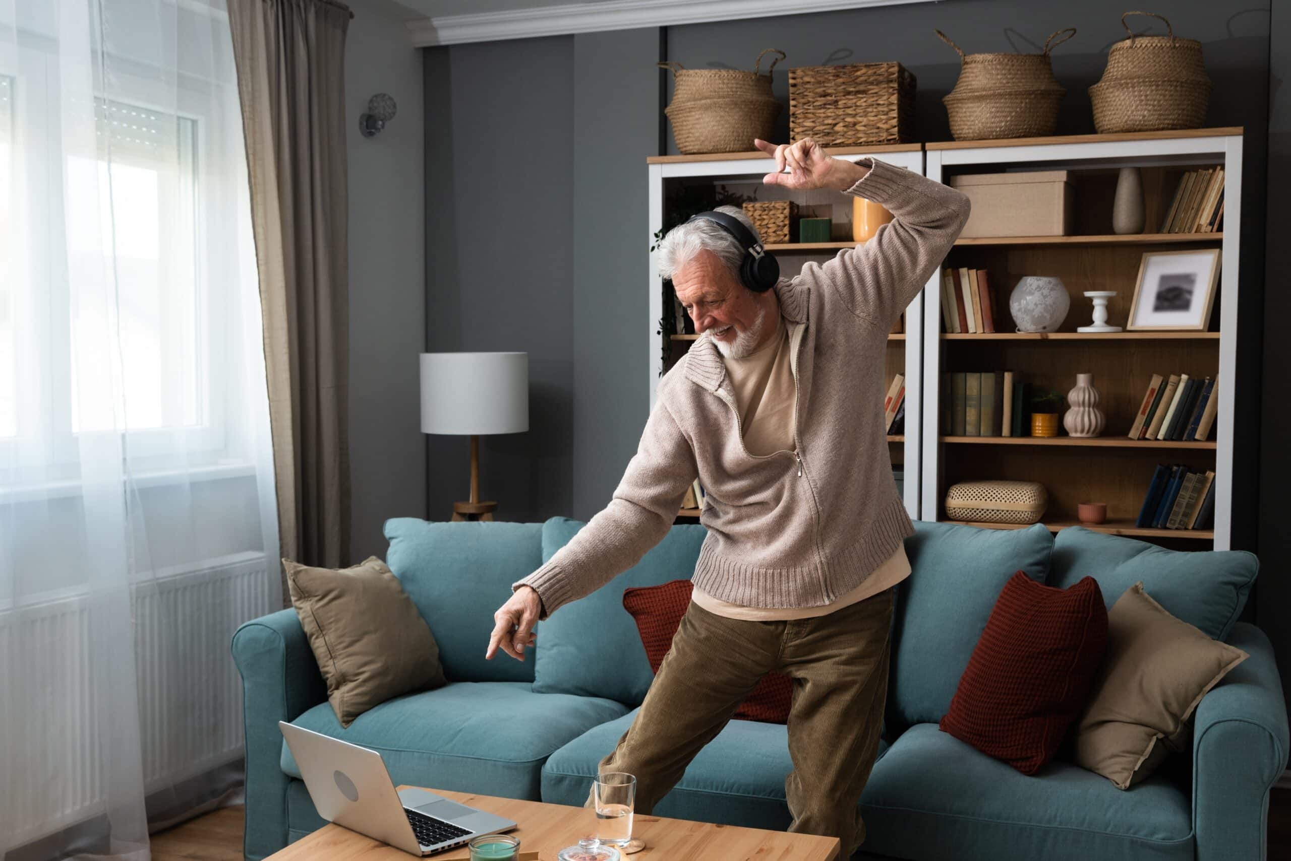 Elderly Person dancing Solo