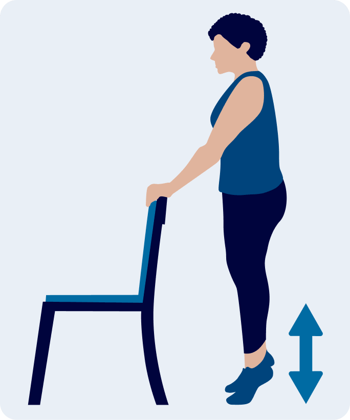 Sitting ankle movement visual