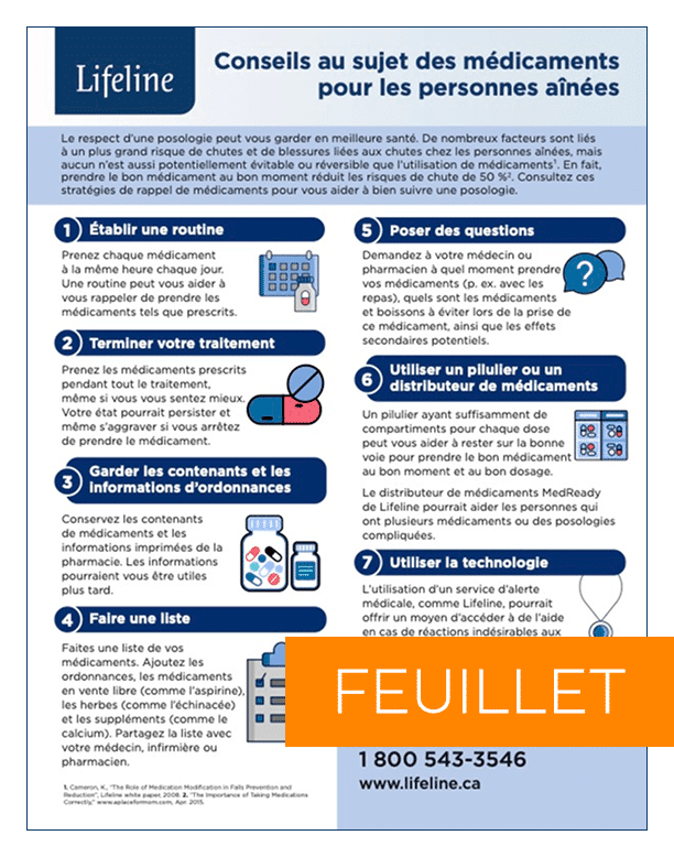 Conseils au sujet des médicaments pour les personnes aînées