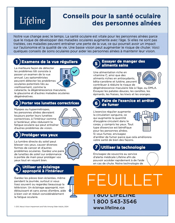 Conseils pour la santé oculaire des personnes aînées
